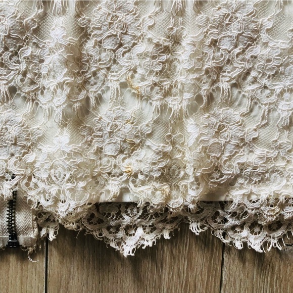 The Kooples Layered Lace Mini Dress in Cream White Size 38 /US Size M - Picture 8 of 15